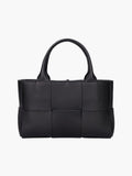 Alicia | Geweven Leren Handtas met Modern Design