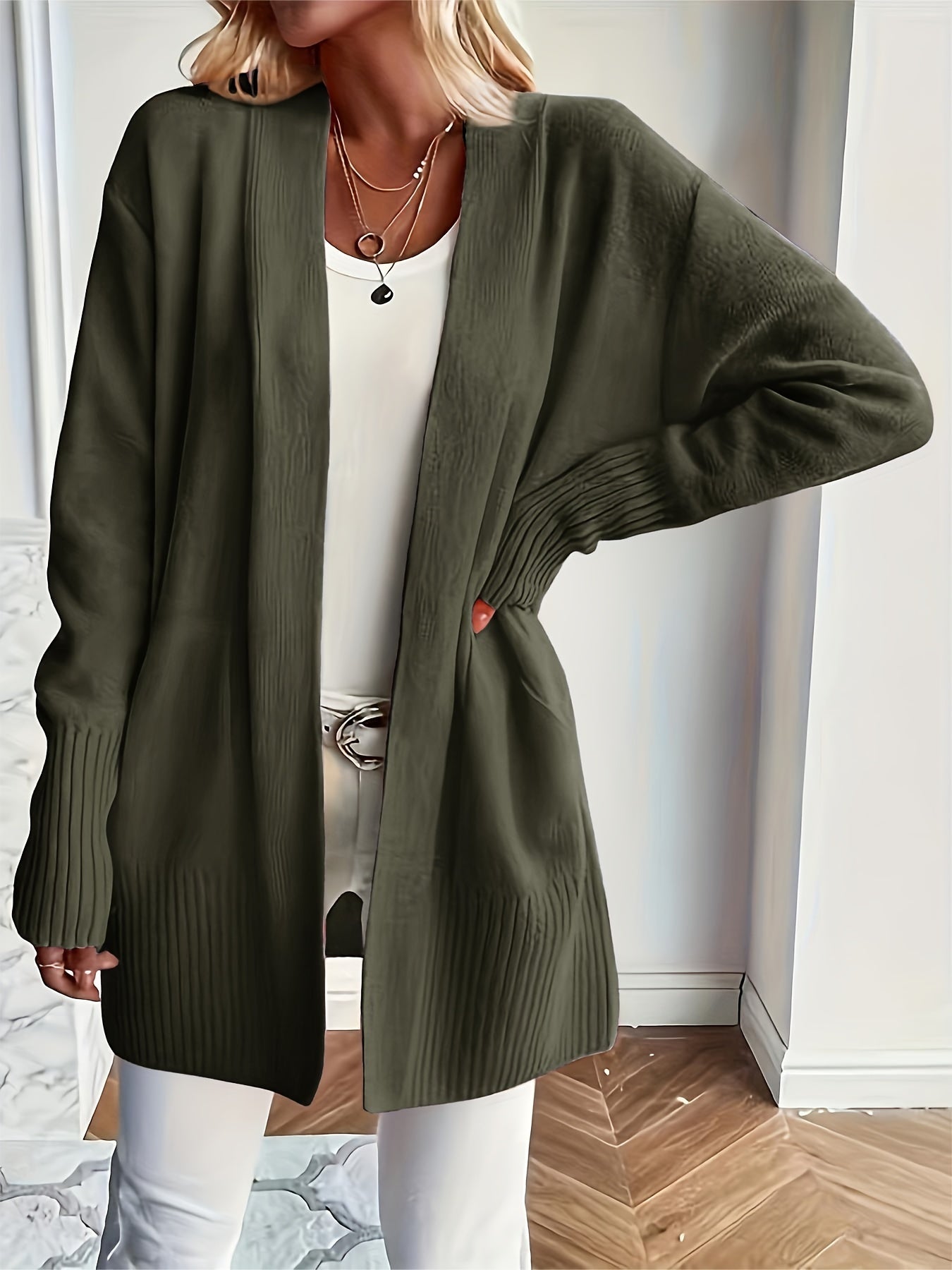 Daria - Casual Open Gebreide Cardigan voor Vrouwen