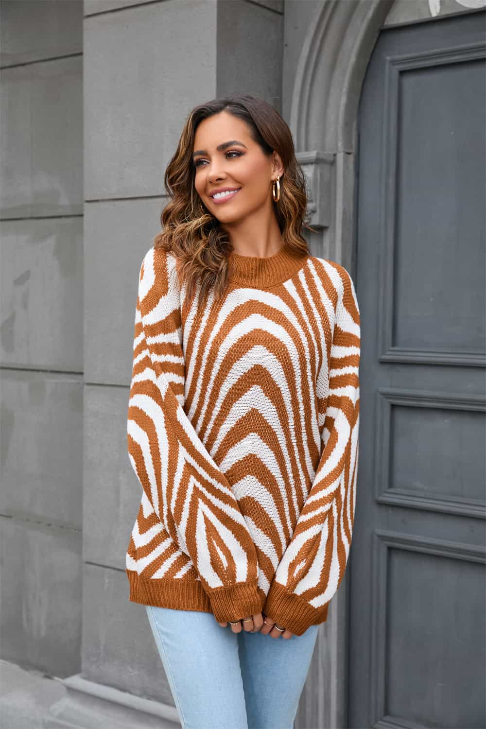 Viola | Trendy Gestreepte Trui