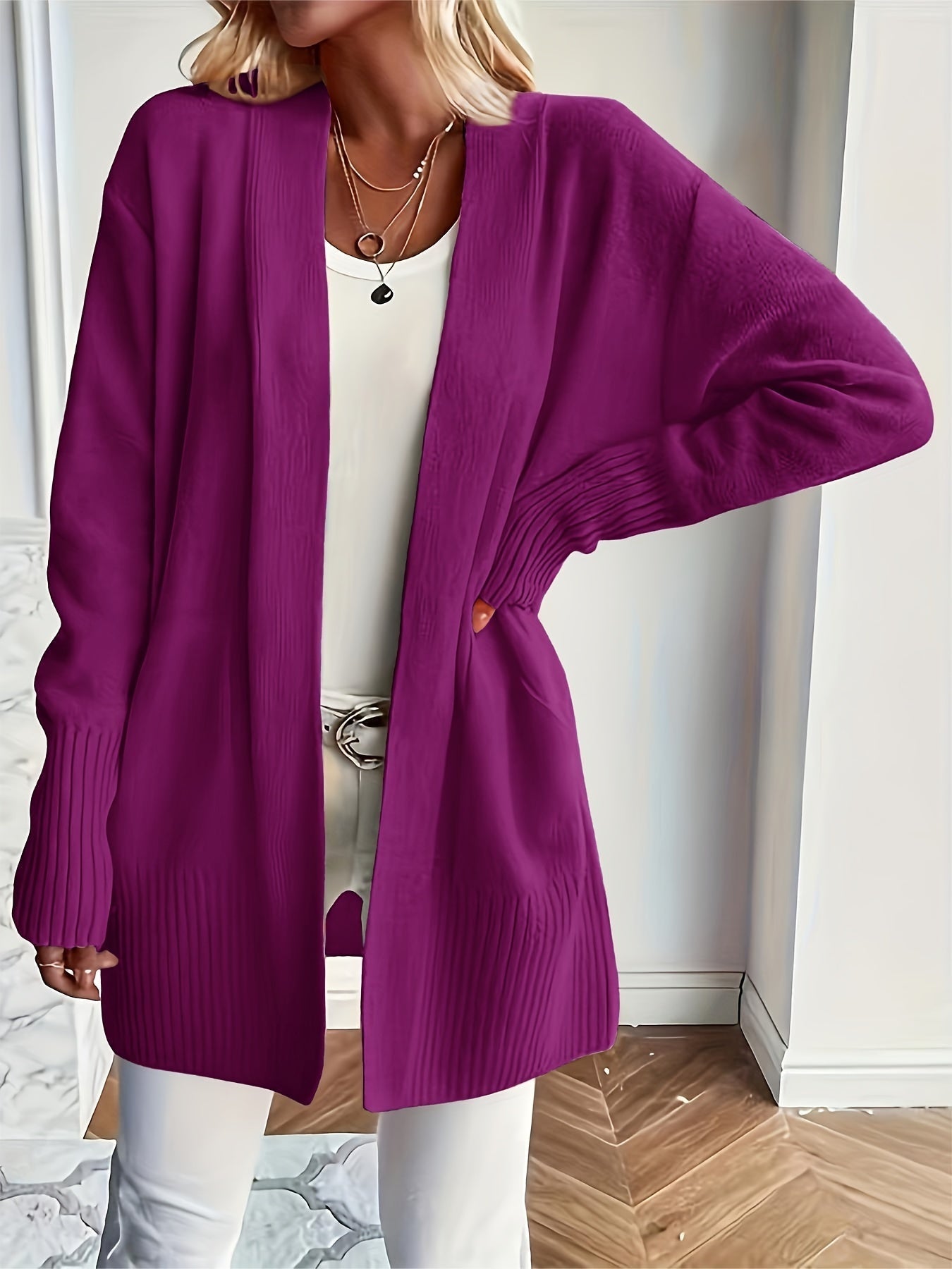 Daria - Casual Open Gebreide Cardigan voor Vrouwen