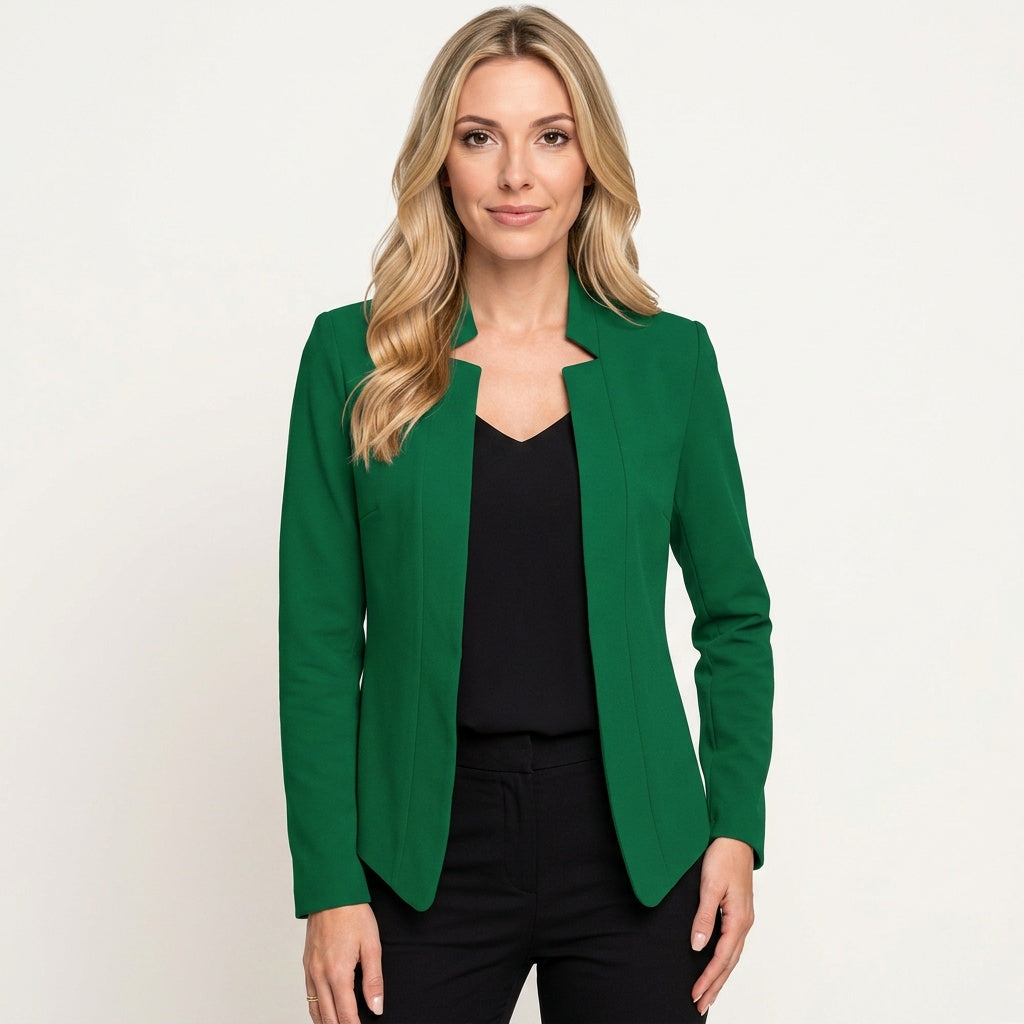 Getailleerde Blazer met Open Voorkant
