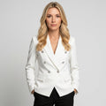 Getailleerde Blazer met Dubbele Knopen voor Elegante Look