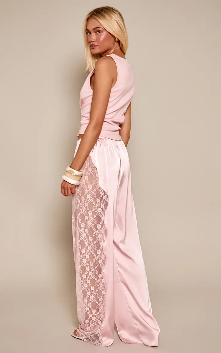 Maya – Satijn Lace Pants