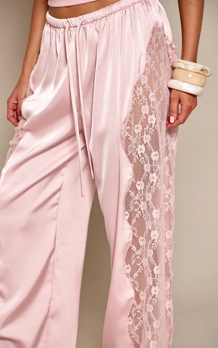 Maya – Satijn Lace Pants