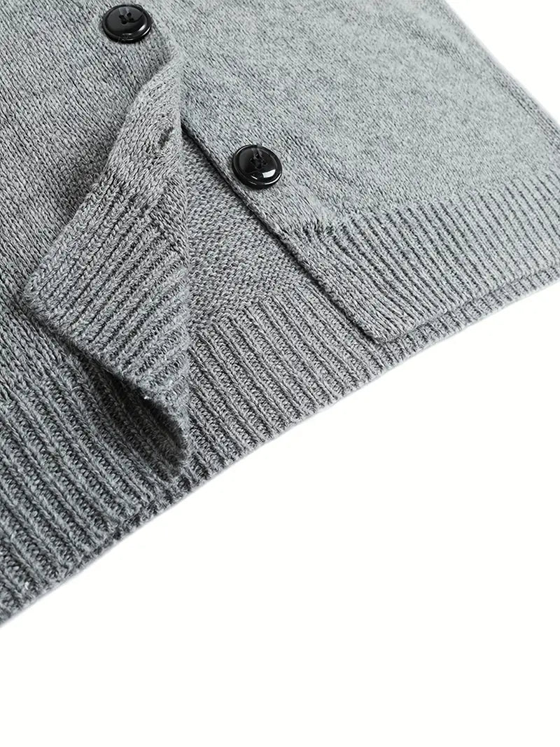 Halina | Gebreid vest met capuchon