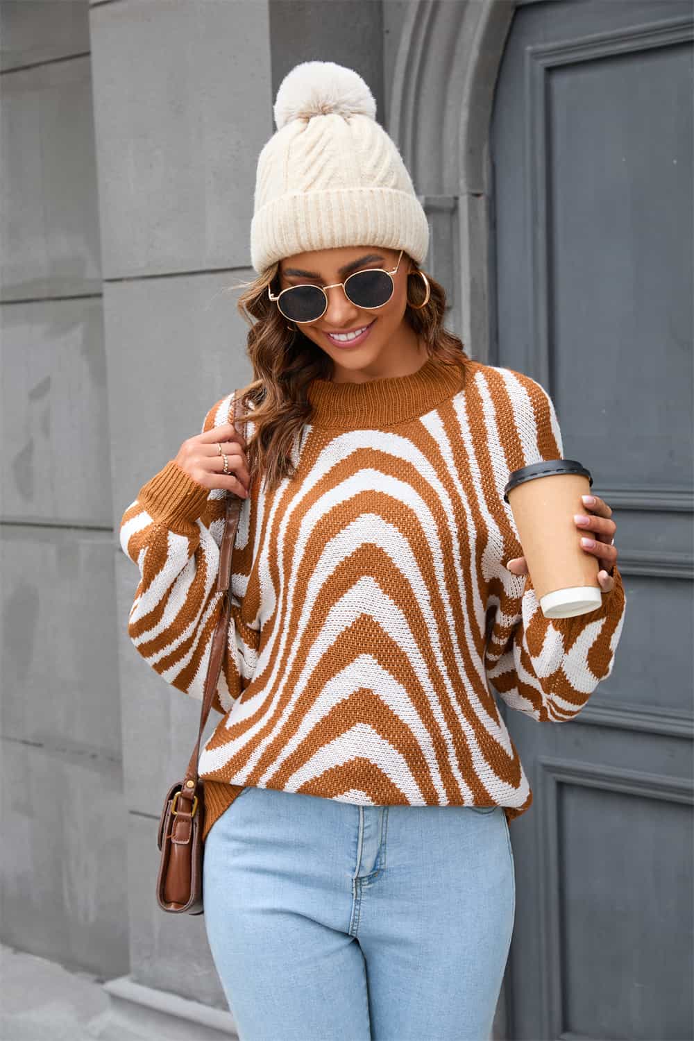 Viola | Trendy Gestreepte Trui