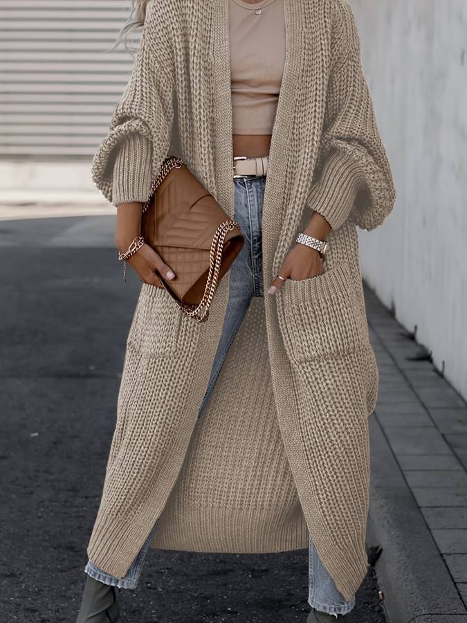 Vivienne | Trendy Gebreid Lang Vest