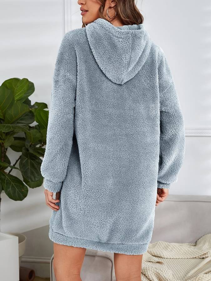 Nyx | Warme teddy dames hoodie met capuchon