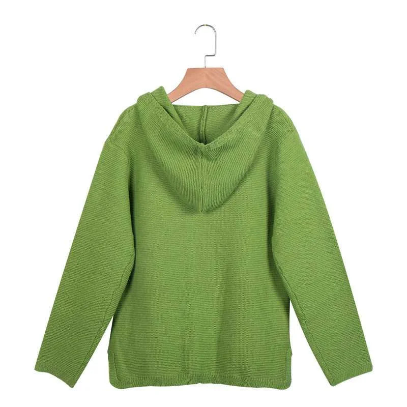 Nada | Gebreid Vest met Capuchon