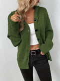 Halina | Gebreid vest met capuchon