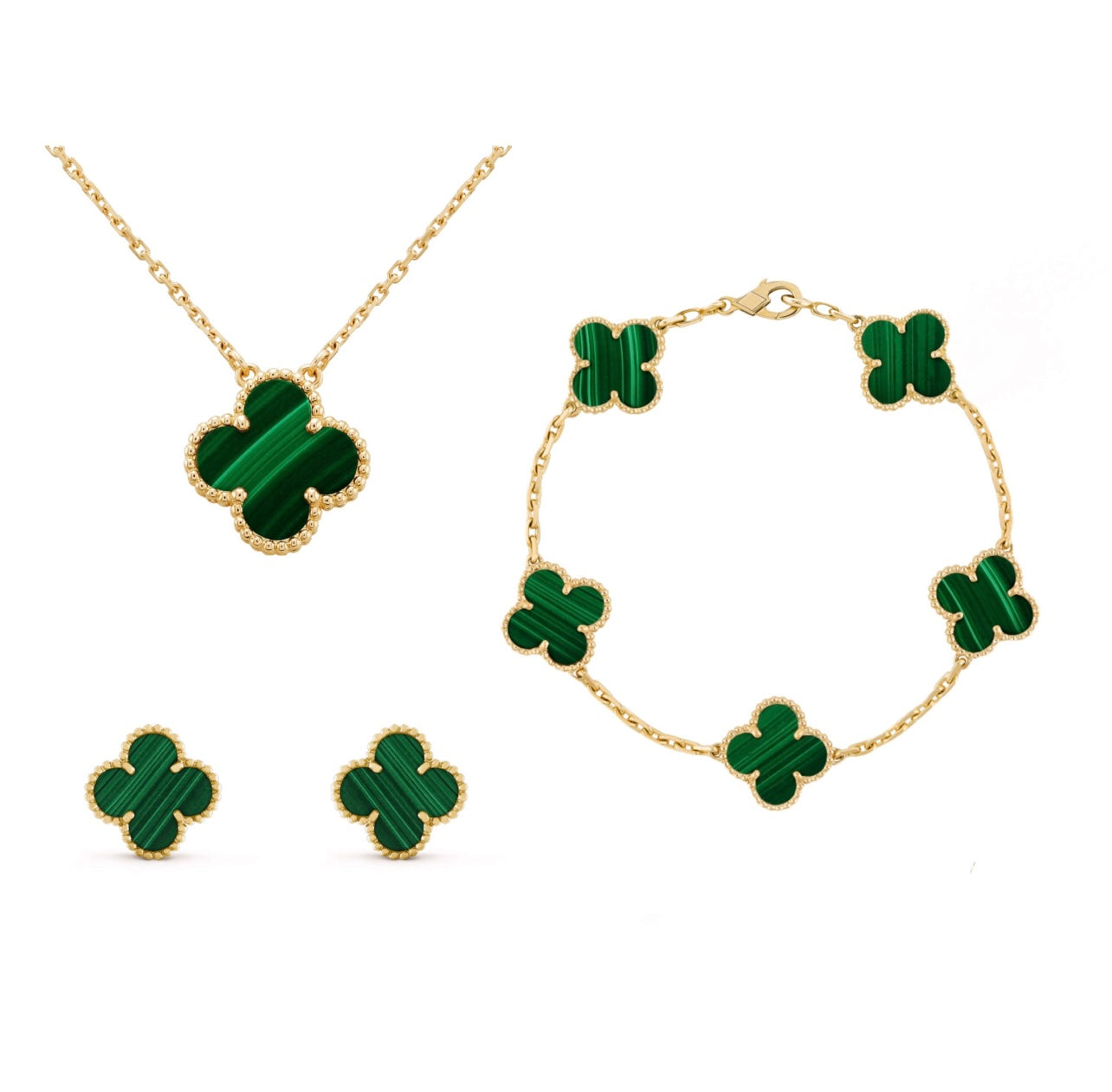 Yana - Elegante Clover Set Accessoires voor Dames
