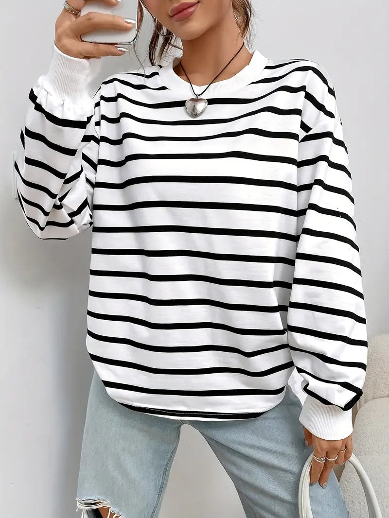 Jessalyn | Gestreept Sweatshirt voor Dames