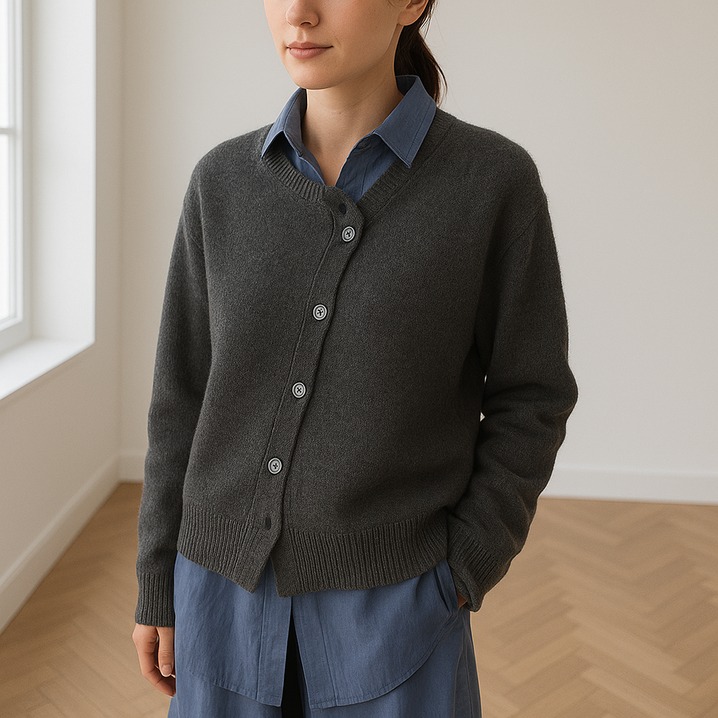 Norah | Comfortabel Ovesized Knoopvest