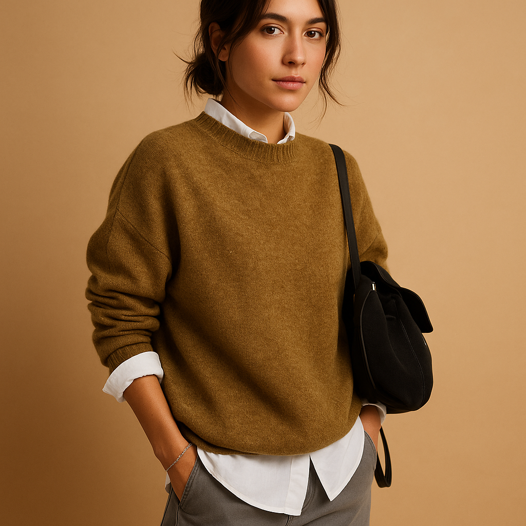 Mirthe | Minimalistische gebreide damestrui