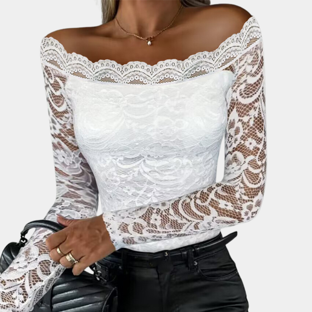 Myrthe | Off-Shoulder Kanten Top