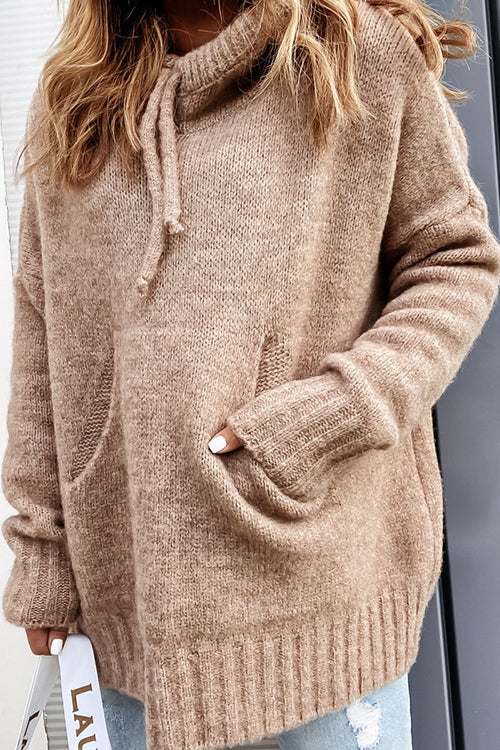 Naomi | Comfortabele Gebreide Trui met Capuchon