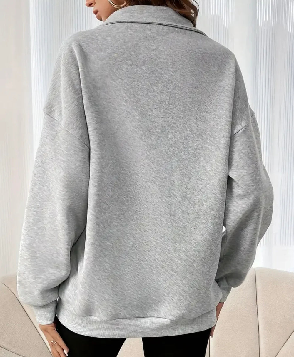 Tallulah | Comfortabele Half-Zip Sweater