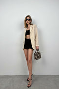 Saskia | Modieuze Linnen Blazer