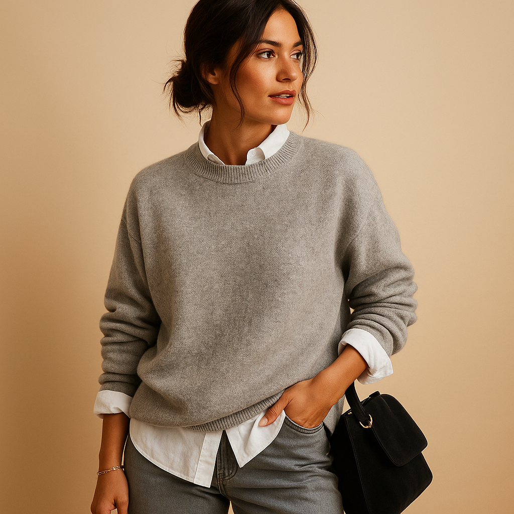 Mirthe | Minimalistische gebreide damestrui