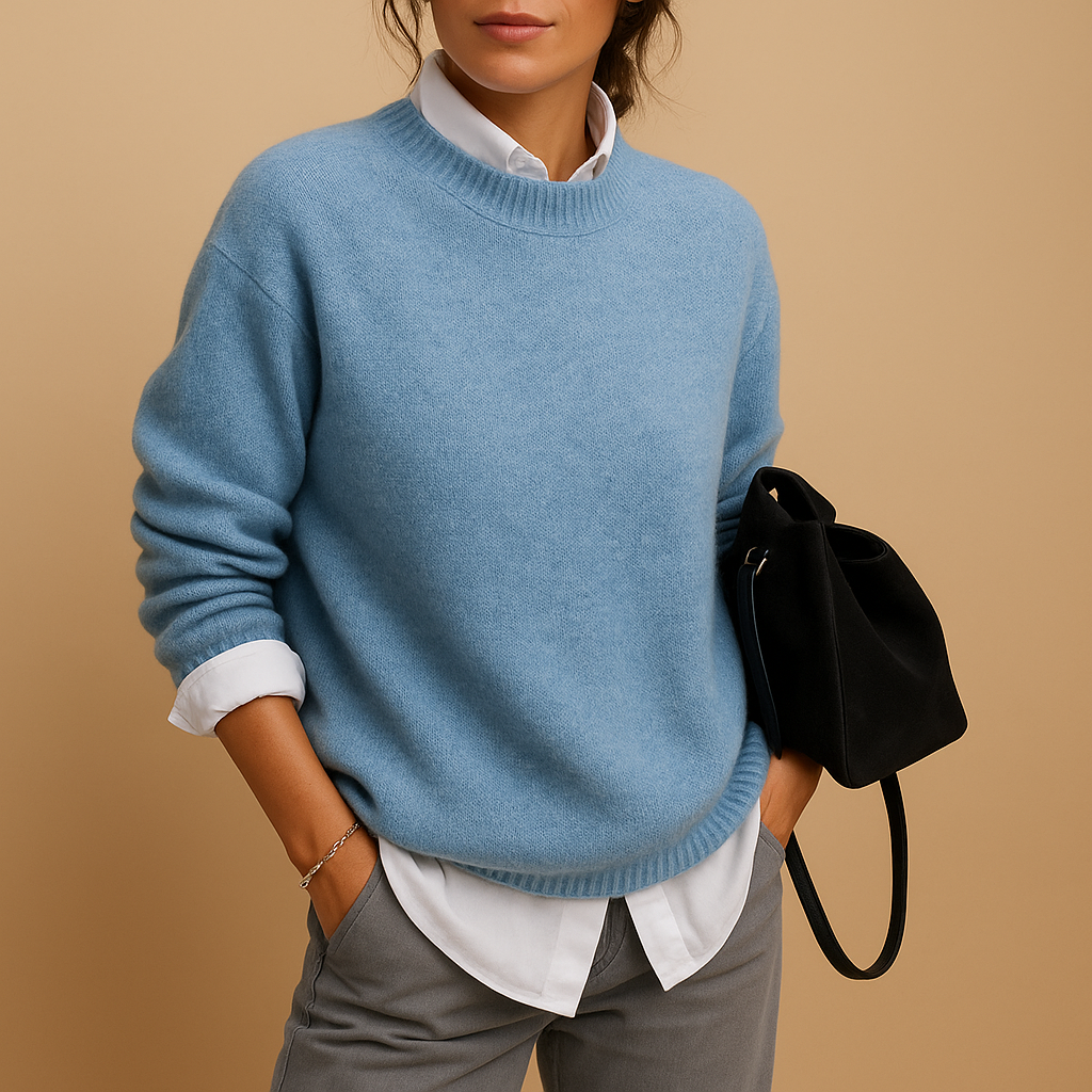 Mirthe | Minimalistische gebreide damestrui