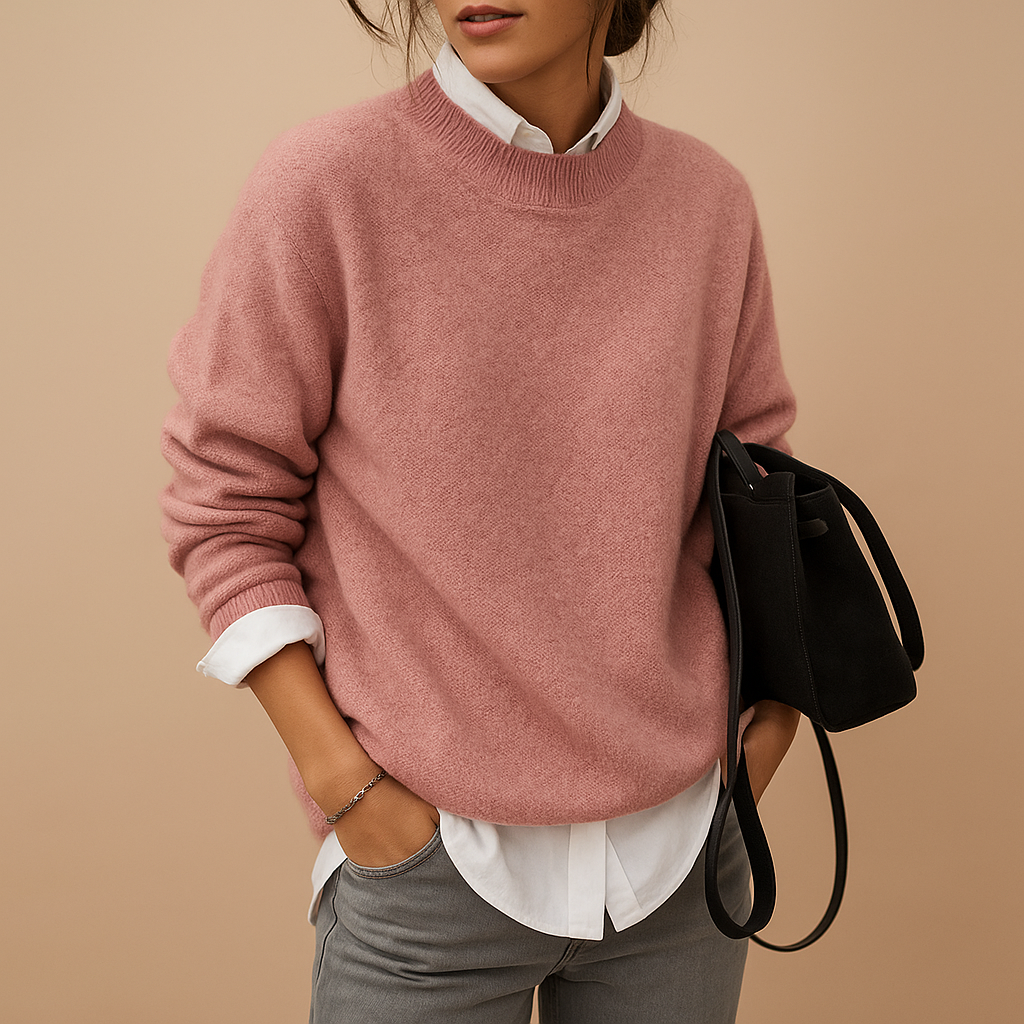 Mirthe | Minimalistische gebreide damestrui